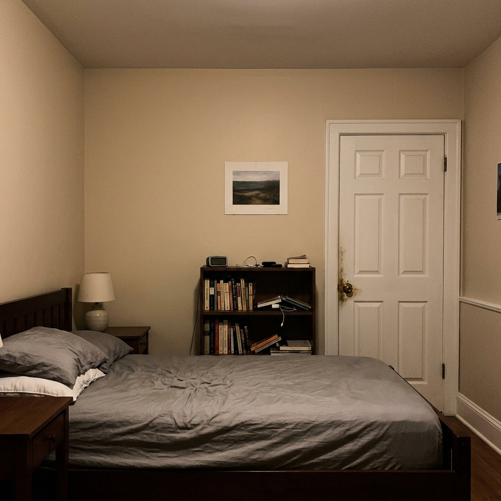 Plain bedroom before FourthBeam